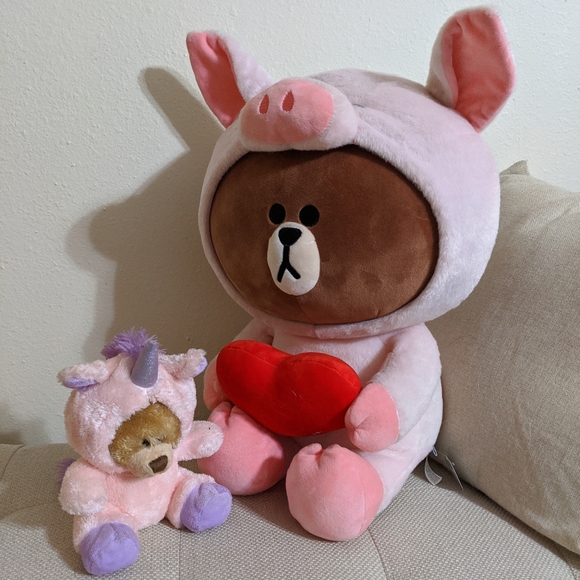 EUC LINE FRIENDS Teddy Bear with removable hoodie - Picture 8 of 8